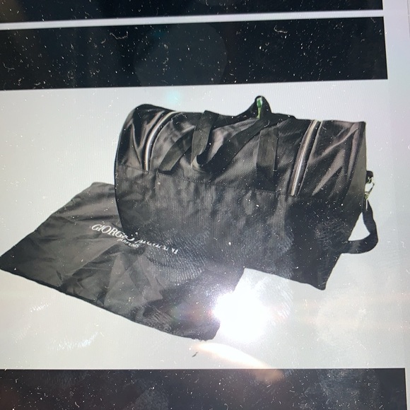Giorgio Armani Duffle Bag with Shoulder Strap, Black in Colour - Picture 7 of 16